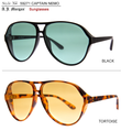 Captain Nemo - Sunglasses: Black/Green
