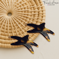 French Amie Star Fish Small Hair Clips Cellulose Acetate Beach Barrette Slide Set of 2: Tokyo