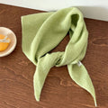 Pure Wool Knit Triangle Scarf Multi-Use_CWOV00279: RED / (OS) 1