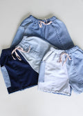 Patchwork Denim Short