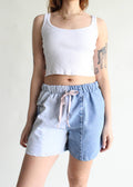 Patchwork Denim Short