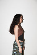 Twist Sport Tank in Onyx & Mud: Onyx & Mud / L