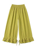 4029 WIDE COTTON PANTS WITH EYELET EMBROIDERY: VIOLA