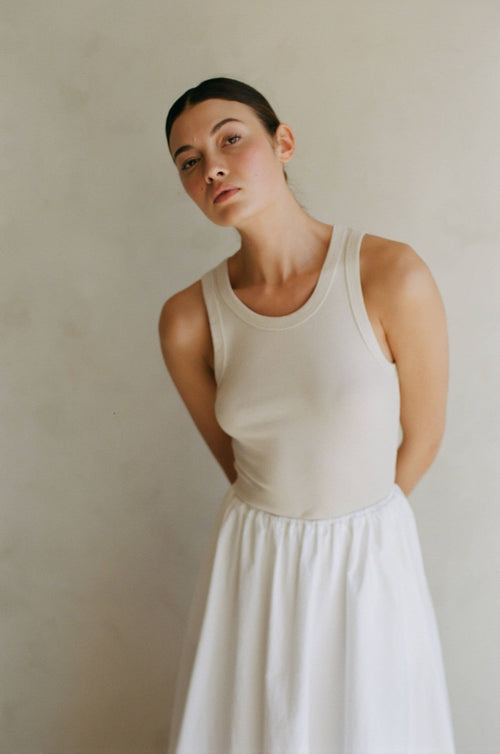 100% Organic Cotton Ribbed Tank Top
