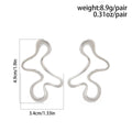 Wrinkled Exaggerated Irregular Teardrop Earring
