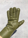 SHEARLING GLOVE: Olive / M/L