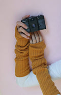 Wool Blend Arm Warmers / Leg Warmers: One Size (20 inches) / Ivory