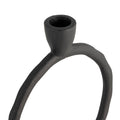 Metal Round Ring Taper Candle Holder - 8 in.