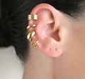 Stainless Steel Ear Cuffs - Sterling Silver Bold Ear Cuffs: Chunky Dome (Stainless Steel)