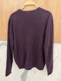 V-neck Pullover in Cashmere, Wool & Silk: Darth Gray / One size