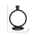 Metal Round Ring Taper Candle Holder - 8 in.