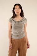 Sato Cupro Cowl Neck Top