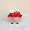 Strawberry Beeswax Birthday Candles: 10