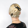 Bow Hairpin in Small Black