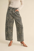 Leopard Barrel Pants