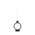 Metal Round Ring Taper Candle Holder 6 in.