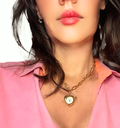 Watch Necklace- Steel Chain , Heart Shaped, Really Works: Silver