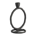 Metal Round Ring Taper Candle Holder - 8 in.