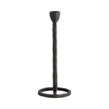 Metal Oval Sculpture Taper Candle Holder 10 in.