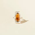 Walton Ring - Brown: Sterling Silver / 8