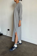Sunday Dress- 100% Cotton Grey Dress