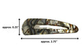 Hair clip with measurements on a white background, featuring the brand 'French Amie'.