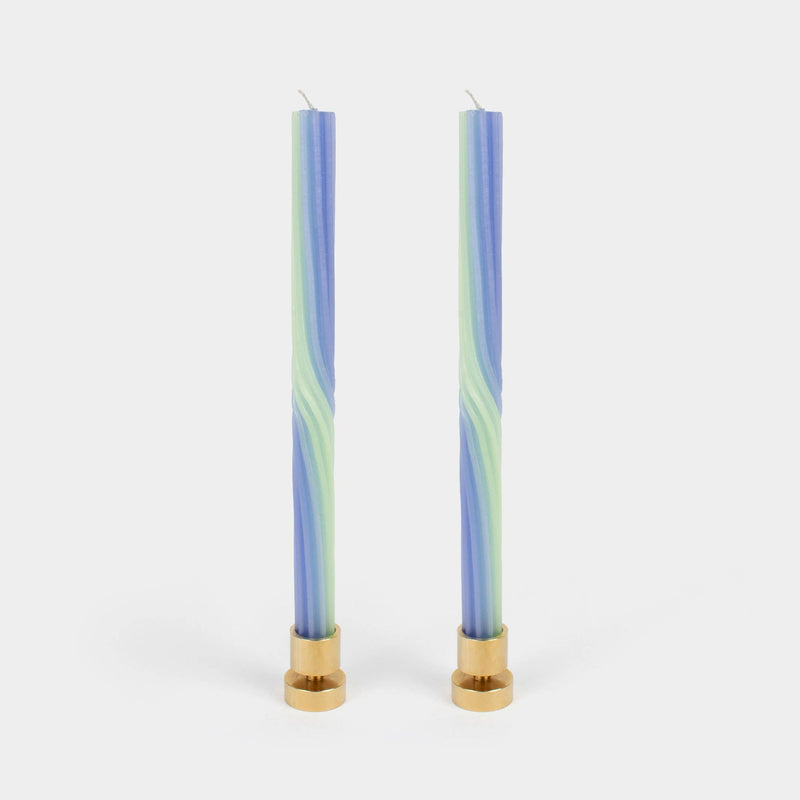 Pivot Candles - Lav. & Green (2 Pack) - 11" Vibrant Tapers