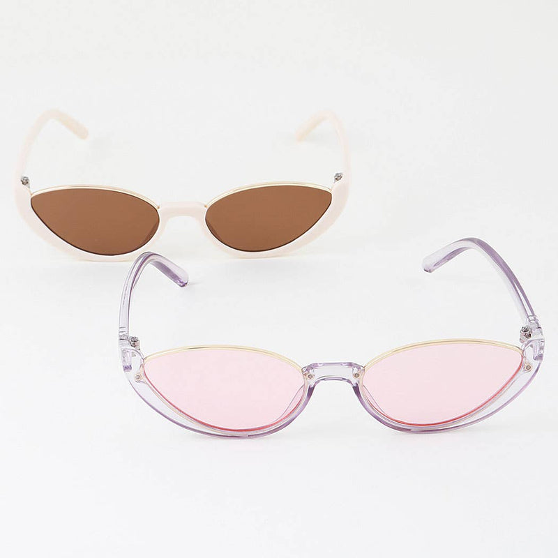 Retro Bottom Round Sunglasses