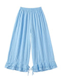 4029 WIDE COTTON PANTS WITH EYELET EMBROIDERY: VIOLA