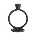 Metal Round Ring Taper Candle Holder 6 in.