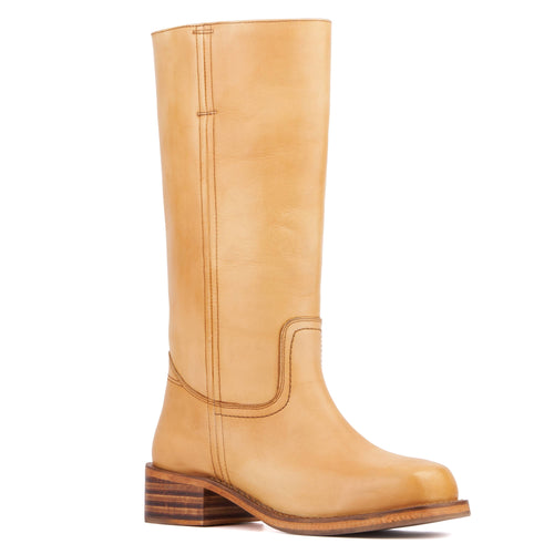 Vintage Foundry Co. Women's Varana Mid Calf Boots in TAN / 7.5