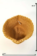 Crochet Knit Fashion Bucket Hat: BE
