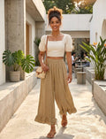 4029 WIDE COTTON PANTS WITH EYELET EMBROIDERY: VIOLA