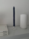 Hand carved charcoal tapered candle sticks. Vegan, soy wax