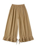 4029 WIDE COTTON PANTS WITH EYELET EMBROIDERY: VIOLA