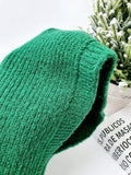 Sweater knit Alpaca hooded winter balaclava Hat: Black