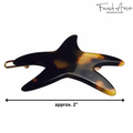 French Amie Star Fish Small Hair Clips Cellulose Acetate Beach Barrette Slide Set of 2: Tokyo