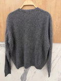 V-neck Pullover in Cashmere, Wool & Silk: Coral Pink / One size