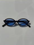 Slim Oval Frame Sunglasses