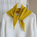 Pure Wool Knit Triangle Scarf Multi-Use_CWOV00279: RED / (OS) 1