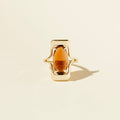 Walton Ring - Brown: Sterling Silver / 8