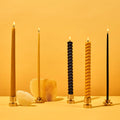 Spiral Beeswax Candles (2 pack) - Natural