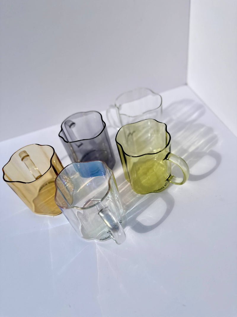 Wavy Glass Mug 15 oz.