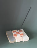 Marble Checks Incense Holder: Rainbow Marble Check