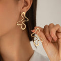 Wrinkled Exaggerated Irregular Teardrop Earring