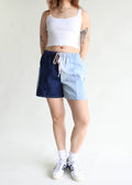 Patchwork Denim Short