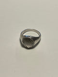 MadeIn Jewelry Scallop Shell Signet Ring