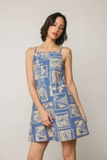 Tuscan Summer Scenic Print Dress