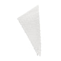 White lace fabric on a white background