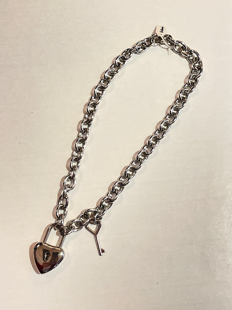 FEAST- Puffy Heart Lock Necklace